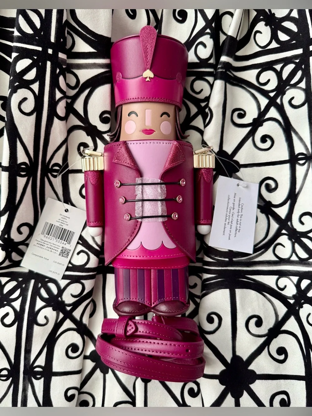 NWT Kate Spade Oh What Fun 3d Nutcracker Crossbody Bag